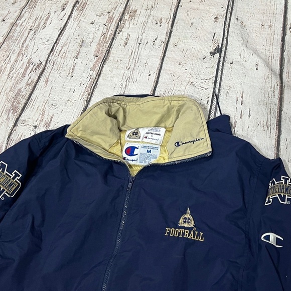 Vintage 90s Notre Dame Fighting Irish Champion 1990s Windbreak Coat Jacket - Picture 7 of 10